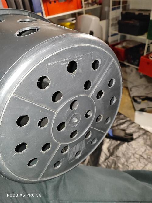 Erntedankfest 1. Week 6 - Diy Blumentopf Ein Baustellen Eimer ist das 20 Liter habe ein paar Löcher rein! 
