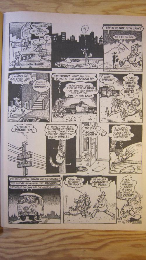 Runtz Mintz Cream by SnowShoe Joe. Week 3 - Fat Freddie's Cat. ZAP Comics.