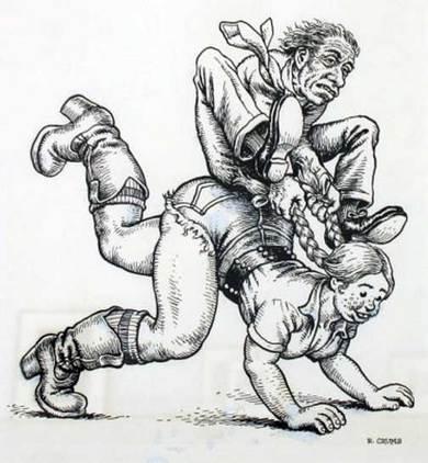 Grapes by UKHTA. Week 3 - Drawn by Robert Crumb.