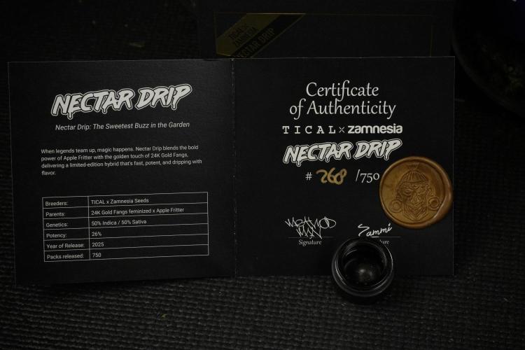 TicaL X Zamnesia-NectarDrip pack#268/750. Week 17 - Limited edition temple ball 