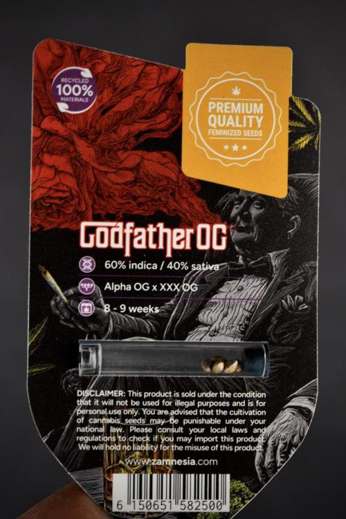 God father OG By Zamnesia Pheno A. Week 0 - GodFather OG seed pack