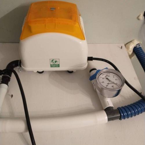 Small Undercurrent Test. Week 1 - Air pump that came with the system.