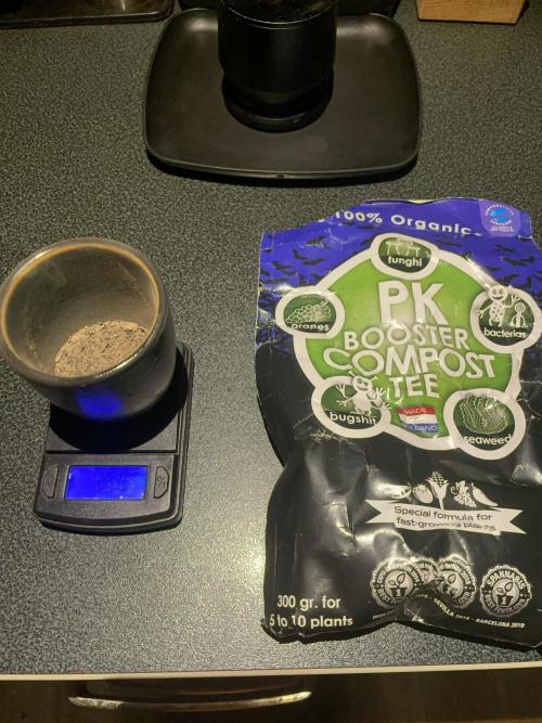 Double Grape. Week 9 - D60. Measuring out the ingredients