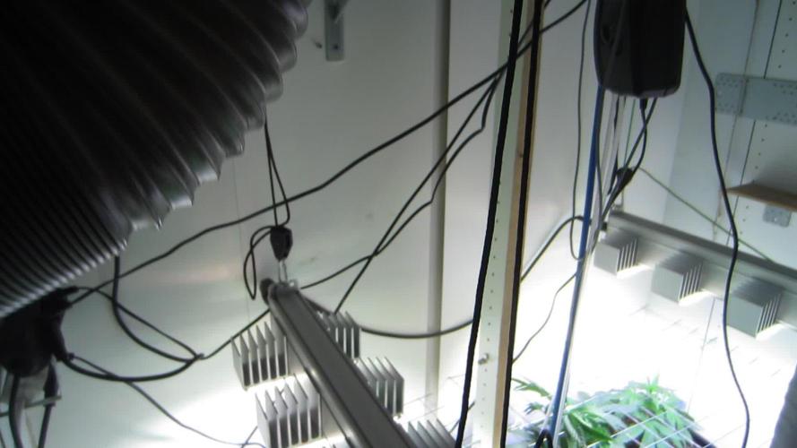 IKEA Stealth Grow // The Church, Serious 6, with mobile A/C unit on 1,2 square meters