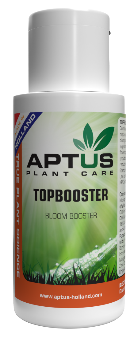 TOP BOOSTER APTUS Stimolatore Di Fioritura Organico, 1 Litro, Concime Per Piante NP 7-4, Con Aminoacidi E Polisaccaridi