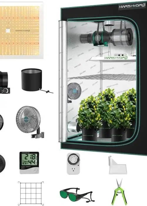 Complete Grow Tent Kit 4'X4'(48"x48"x80") TSW 2000 LED