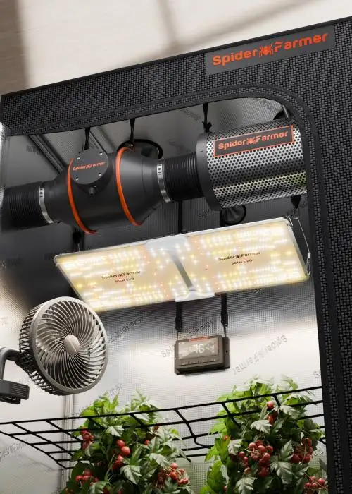 120x60x180cm Grow Tent Kit with Temperature Humidity Controller