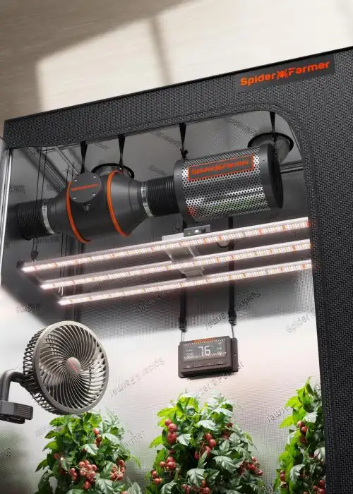 140x70x200cm Grow Box-Set with Temperature Humidity Controller