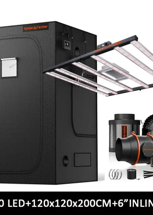 120x120x200cm Complete Grow Tent Kit with GGS Controller