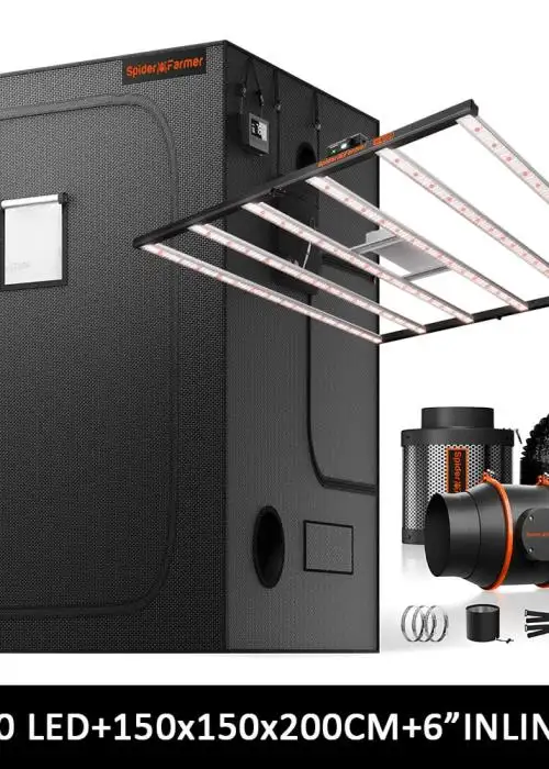 150x150x200cm Complete Grow Tent Kit with GGS Controller