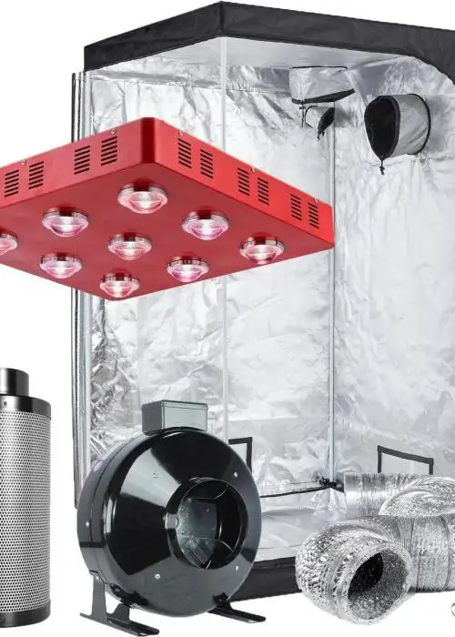 Grow Tent Kit 48"X48"X80" 1800W LED 