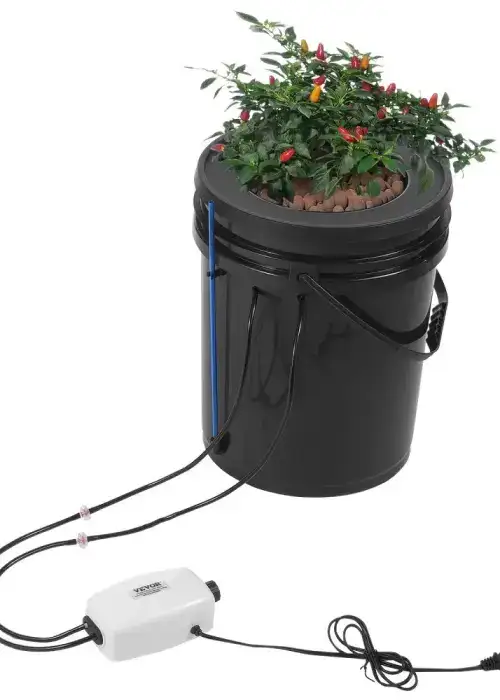 DWC Hydroponics Grow System Top Drip 5-Gallon (1 Bucket)