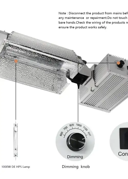 HPS 1000W Grow Lights System Kit