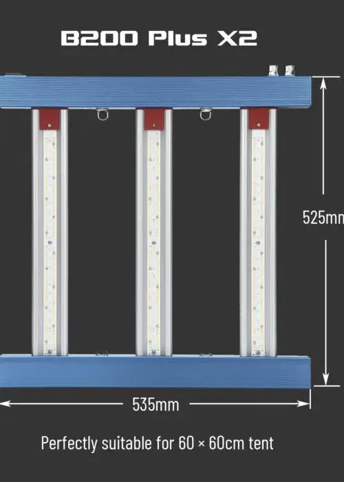 B200 Plus X2 200W Targeted Full Spectrum LED Grow Light