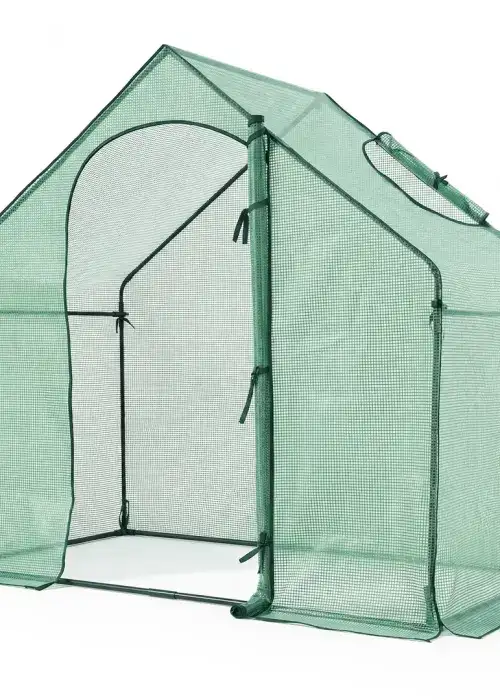 6x3x5.5 FT Mini Walk-in Greenhouse (Roll-up Door & Window)