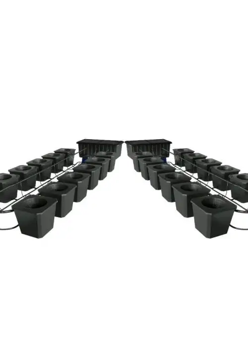 24-Site Bubble Flow Buckets Hydroponic System