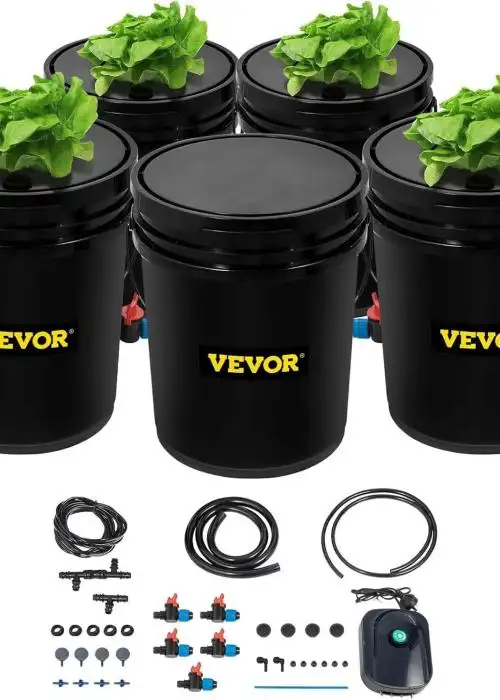 DWC Hydroponic System 5 Gallon 5 Buckets