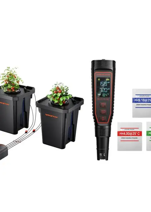 Bundle: DWC 4PC Grow Kit + 5‑in‑1 pH Pen