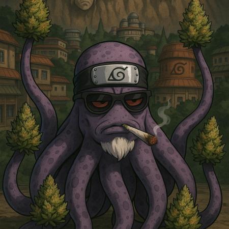 Hachibi visits Midorihagakure