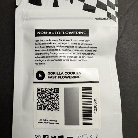 Gorilla cookies fast flower