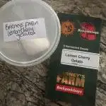 Lemon cherry gelato