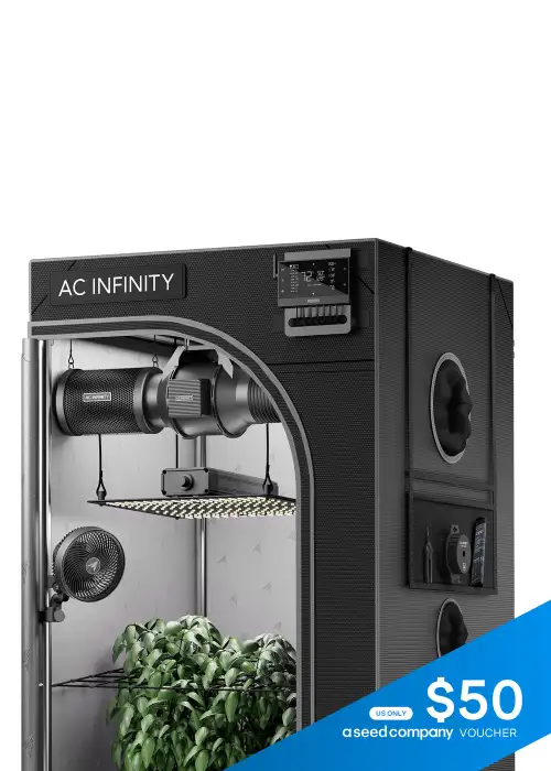 AI Grow Tent System Compact 2x2, Integrated Controls